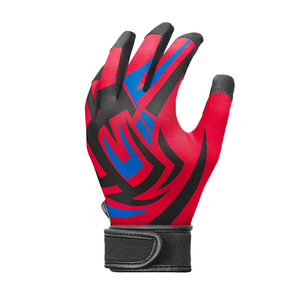 Guantes de bateo de cuero PU rojo, azul y negro, con palma de cuero resistente a desgarros y roturas, guantes de bateo de béisbol. - Product Image 3