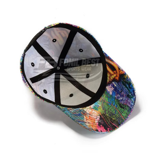 หมวกเบสบอลแฟชั่นขายส่ง 5 แผง ผ้าโพลีเอสเตอร์ทวิล 100% สปอร์ต พิมพ์ลายนูน สำหรับเป็นของขวัญ - Product Image 6