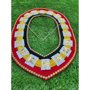 Best Quality Premium Luxury Custom Regalia <b>Gold</b> Lapel Chain Safety Pin 3D Printed Embroidery Magnet Master Design Decorative - Product Image 2