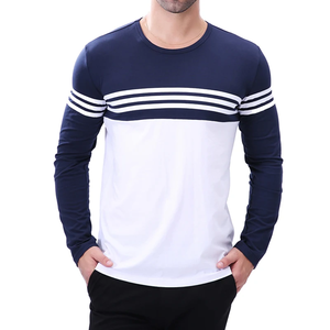 High Quality Men's Raglan Long Sleeve Shirt Cotton Material Plain Customized Full Sleeves Shirt for Men O-neck Breathable <b>Tshirt</b> - Product Image 6