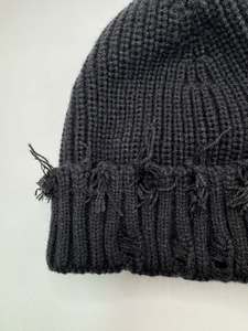 Bonnet en tricot à motif losanges personnalisé avec des rangées de motifs structurés, marque privée, pour les marques de vêtements et la vente en gros et au détail - Product Image 4