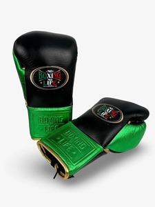 นวมชกมวยแบบไม่มีเชือกผูกสีดำและสีเขียวมาใหม่ถุงมือ CP-BG-100ฝึกซ้อม - Product Image 2