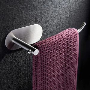 Soporte de Toallas Autoadhesivo de Acero Inoxidable, Antioxidante, con Adhesivo Fuerte, para Baño y Lavabo - Product Image 2