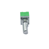 Potenciómetro de Eje Aislado Lineal Serie F09K de 9 mm B100K, Control de Volumen, Reóstato Rotatorio, Resistencia Variable +/-20%
