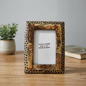Handmade Wooden Photo <b>Frame</b> 4x6 Inches Rectangle Tabletop Decor Made In India - Product Image 3