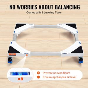 Base Ajustable para Mini Refrigerador con Ruedas Suaves, Pedestal Universal para Lavadora y Refrigerador, Ruedas Multiusos - Product Image 6