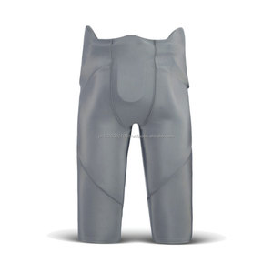 Pantalones de Fútbol Americano de Compresión Estampados al por Mayor, Blancos y Negros, Unisex, para Adultos, con 7 Almohadillas Personalizadas - Product Image 4