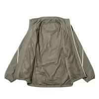 Ensemble de survêtement coupe-vent personnalisé en nylon pour homme : veste de sport zippée et pantalon coupe-vent pour l'entraînement