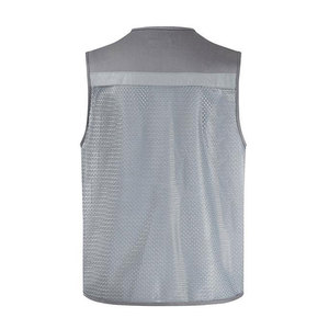 Chaleco de Seguridad de Lona Transpirable Reversible Impermeable para Hombre, Talla Grande, con Tirantes Ajustables, Ligero, Certificado CE, para Otoño - Product Image 2