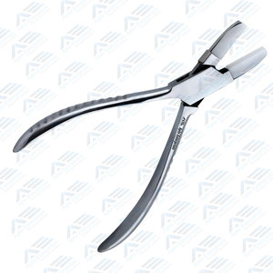 Adjusting Eyeglass Arms <b>Frame</b> Plier Stainless Steel Non-Marring Nylon Jaw Flat Nose Pliers Box Joint Construction 6-Inch - Product Image 2