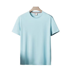 เสื้อยืดผู้ชายสำหรับฤดูร้อน สไตล์สตรีทแวร์ สีพื้นเรียบง่าย มีจำหน่ายในราคาที่เข้าถึงได้ - Product Image 1