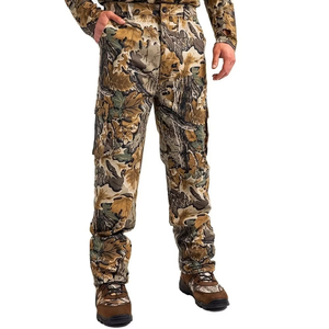Custom Casual Pockets Loose Fit Soft <b>Shell</b> Winter Polyester Lining Distress Hunting Pants Camo Pattern Unisex - Product Image 1