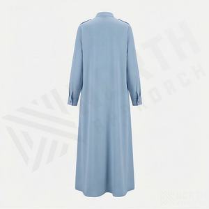 2025 OEM Kimono Abaya pour femmes musulmanes, en tissu polyester épais, doux et très extensible, col en V, manches longues, pour fêtes, Ramadan, mariages - Product Image 2