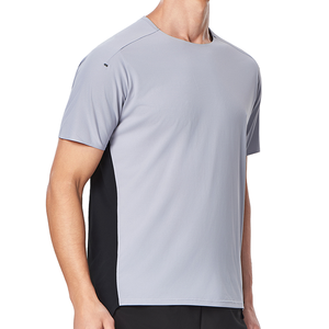 T-shirt décontracté pour homme, écologique, séchage rapide, tissu de haute qualité, commandes en gros, uni, 100 % polyester, coupe classique, manches courtes, multi - Product Image 1