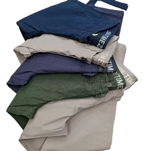 Pantalones ajustados informales para hombre, pantalones ligeros de algodón 100%, pantalones de traje Formal de negocios con parte delantera plana de cintura media - Product Image 3