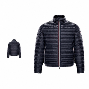 Chaqueta acolchada personalizada de alta calidad color azul marino para unisex, transpirable, a prueba de viento, informal, para hombre, para uso en invierno. - Product Image 1