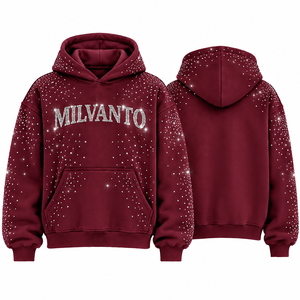 Sweat à capuche pour homme de qualité supérieure, rouge, vintage, effet délavé, poche kangourou, 100% coton molletonné, 450 GSM, impression personnalisée - Product Image 4