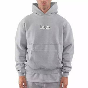 Sudadera con capucha de gran tamaño de algodón 100% para hombre, logotipo personalizado, diseño de rizo francés pesado, ropa gruesa con hombros caídos, nueva ropa deportiva 3D ODM - Product Image 1