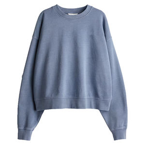 Sweat-shirt à capuche court personnalisé pour femme, 100 % coton respirant, coupe oversize décontractée, grandes tailles, OEM - Product Image 1