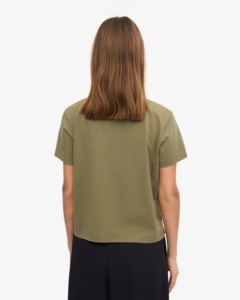Summer Regular Slim Fit Polyester/Cotton Women T-shirts Custom Casual Short Sleeve Crew Neck Solid Pattern T-shirts Women - Product Image 5