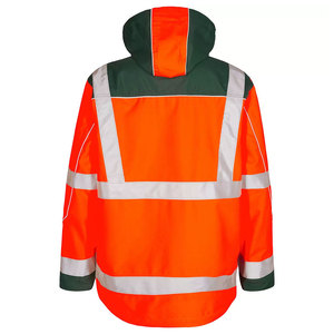 Vêtements de travail d'hiver à haute visibilité réfléchissants, imperméables, respirants, en tissu, vestes de sécurité pour la construction - Product Image 4