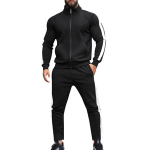Conjunto Deportivo Casual para Hombre 2026, Traje de Dos Piezas con Chaqueta y Pantalón, Manga Larga, Transpirable, para Ocio y Fitness, Primavera-Otoño, 100% Algodón - Product Image 2