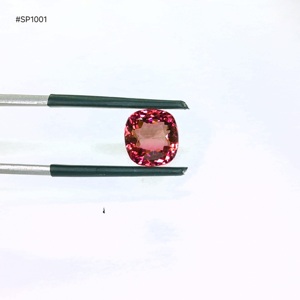Turmalina rosa de grado 3A, forma de cojín, facetada, 4.77 ct, 100% natural, turmalina de calidad, piedra preciosa suelta para hacer joyería personalizada - Product Image 1