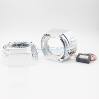 Coques de projecteur de phare de voiture 3.0 pouces style Bumblebee avec couvercle décoratif et accessoires de rétrofit LED Angel Eye HID