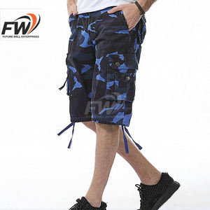 กางเกงขาสั้นคาร์โก้ลายพรางคุณภาพสูงพร้อมป้ายปักลาย  กางเกงขาสั้นคาร์โก้ลายพรางสไตล์เท่ๆ สำหรับผู้ชาย  สั่งซื้อขั้นต่ำน้อย - Product Image 6