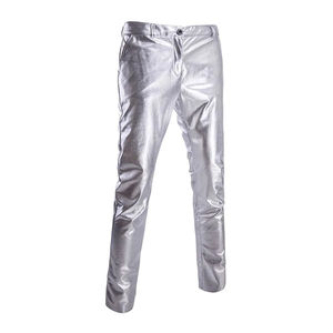 Traje de negocios de 2 piezas para hombre, corte ajustado, brillante, estampado en caliente, antiarrugas, impermeable, poliéster/nailon, cierre de botón sencillo - Product Image 4