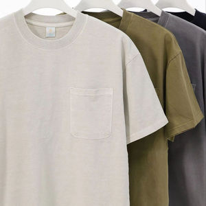 Camiseta de algodón para hombre con cuello redondo, camiseta de algodón premium de manga corta, camiseta clásica informal de algodón, camiseta de algodón extragrande - Product Image 2