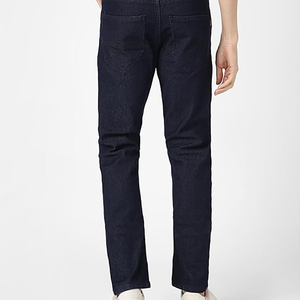 Pantalones Vaqueros Negros para Hombre, Corte Recto y Ajustado, Calidad Premium, Oferta, Casuales, Personalizados, Color Sólido, Ropa Exterior de Mezclilla Profesional - Product Image 3