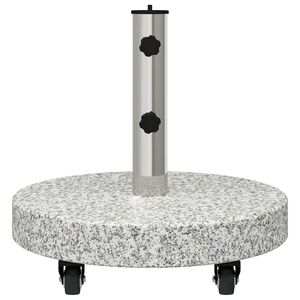 Base per Ombrellone da Patio in Granito Grigio 17.72 X 17.72 X 17.72 Pollici Rotonda Manuale per Uso Esterno - Product Image 5