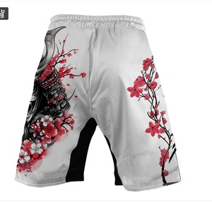 Shorts MMA pour hommes, imprimés, taille élastique, entraînement en salle de sport, kickboxing, légers, séchage rapide, colorés, arts martiaux MMA pour hommes - Product Image 5