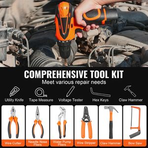 Kit di Attrezzi Manuali per Uso Domestico di Alta Qualità da 146 Pezzi con Trapano Elettrico, Valigetta Portatile e Bussole ad Alta Resistenza - Product Image 2