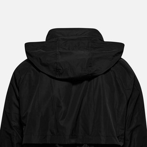 Chaqueta Bomber Negra para Hombre, Cortavientos, con Cierre de Cremallera, Cuello Alto, Estilo Casual, Material de Poliéster, para Otoño - Product Image 6