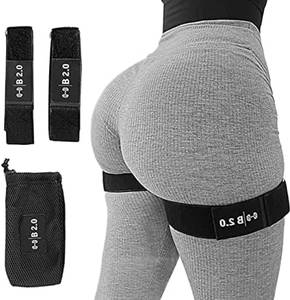 Bandes de restriction du flux sanguin BFR pour bras et jambes, résistance moyenne, entraînement par occlusion, sangles réglables à libération rapide - Product Image 2