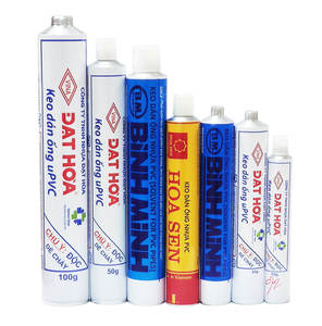 Premium Quality Aluminum <b>Glue</b> Tube 16-32mm Diameter Flat Shape Custom Logo Modern Collapsible Eco-Friendly Metal Packaging - Product Image 5