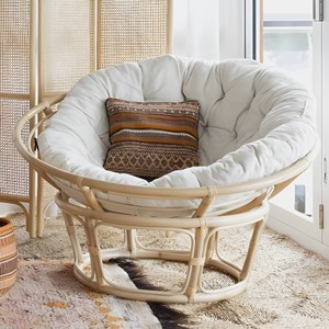 Handmade Home Furniture Rattan Papasan Chair Wicker Papasans Living Room Outdoor Decoration - Product Image 1