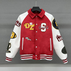 แจ็คเก็ตวาร์ซิตี้กันน้ำแบบพรีเมียม ลายปะติดสไตล์วินเทจ ปักชื่อได้ตามสั่ง สำหรับฤดูหนาว เหมาะสำหรับทุกเพศ เป็นของขวัญ - Product Image 5