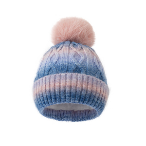 Vente en gros de bonnets d'hiver décontractés unisexes de haute qualité, personnalisés, avec pompon, nouveaux bonnets avec logo brodé - Product Image 5