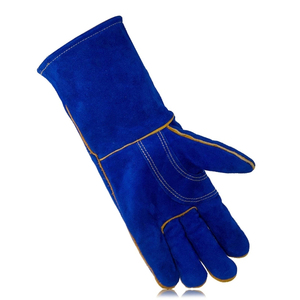 Guantes de soldadura de cuero duradero con puño recto y textura, de nuevo diseño, la mejor calidad de material, para hombre, precio al por mayor. - Product Image 3