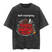 Camiseta Moderna de Primera Calidad, 100% Algodón Jersey, Cuello Redondo, Talla Grande, Personalizada con Estampado Frontal, Unisex