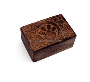 Boîte d'urne en bois pour cendres d'animaux de compagnie Urnes de crémation en bois pour cendres de chat et de chien Urnes en gros Urnes funéraires Urnes souvenir - Product Image 2