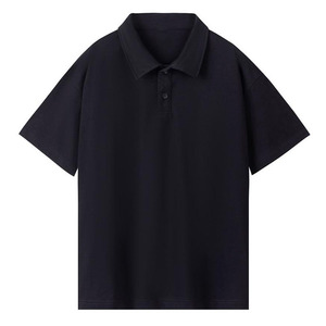 Camiseta polo de trabajo con logotipo personalizado OEM, diseño bordado e impreso, 260g, 32S, algodón peinado de doble hilo, color sólido, con solapa. - Product Image 1