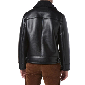 Wholesale <b>Men</b> Leather <b>Fur</b> <b>Jacket</b> Premium Winter Coat 2026 New Arrive High Quality Custom Logo OEM ODM Export Supplier Apparel - Product Image 2