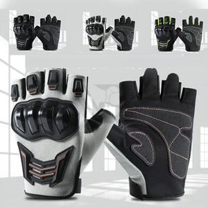 Gants de cyclisme unisexes personnalisés en cuir pour l'été, demi-doigts, compatibles écran tactile, légers et respirants - Product Image 6