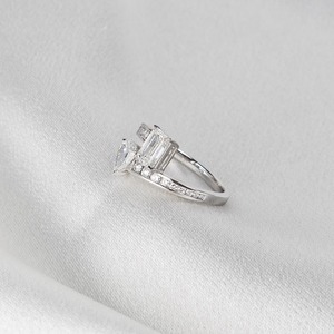 4.20ct Radiant Lab Grown Diamond IGI Certified Minimalist Eternity Band Full <b>Circle</b> Wedding <b>Ring</b> Stackable 14K Solid Gold - Product Image 5