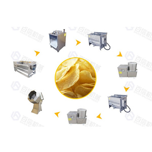 Baixin 30-1000 kg/H Friteuse commerciale semi-automatique pour croustilles Machine à fabriquer des frites Ligne de production de croustilles - Product Image 6