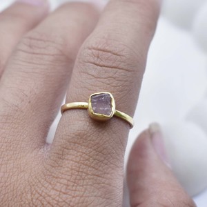 Natural Raw Rose Quartz <b>Ring</b> Gold Plated Adjustable Collet Set Handmade <b>Ring</b> Birthstone Boho <b>Statement</b> <b>Ring</b> Gift for Women - Product Image 6